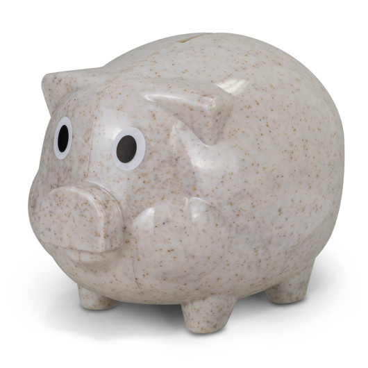 Wheat Husk Piggy Banks Natural